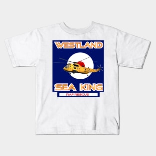 Westland Sea King Search and rescue helicopter in RAF roundel, Kids T-Shirt